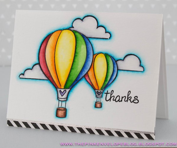 Воздушный шар маркерами для скетчинга