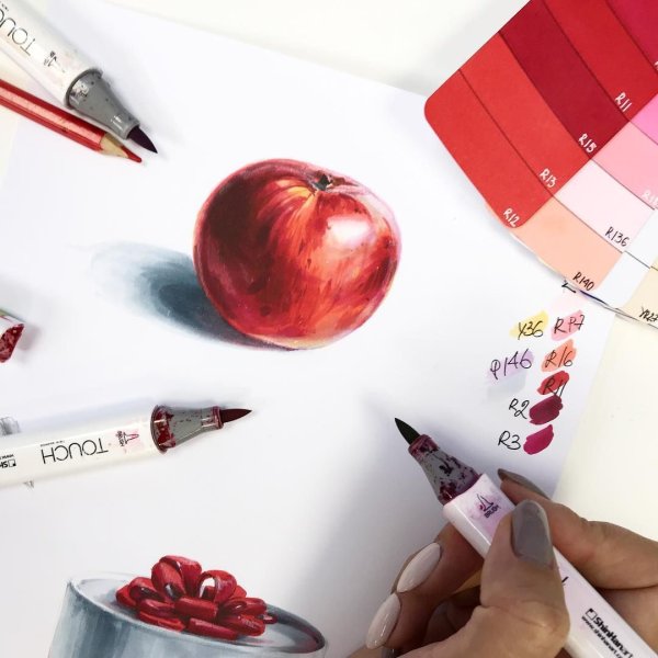 Уроки рисования маркерами