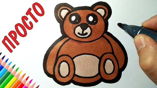 Фломастеры с мишкой