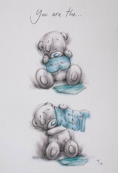 Скетчинг мишка Тедди