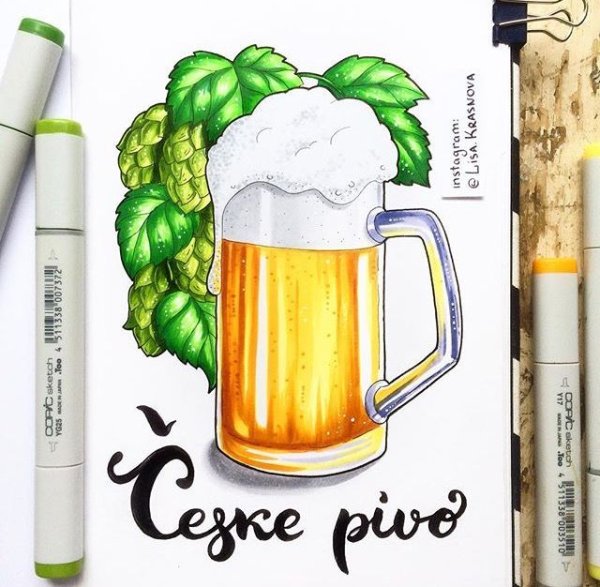 Пиво скетч маркеры