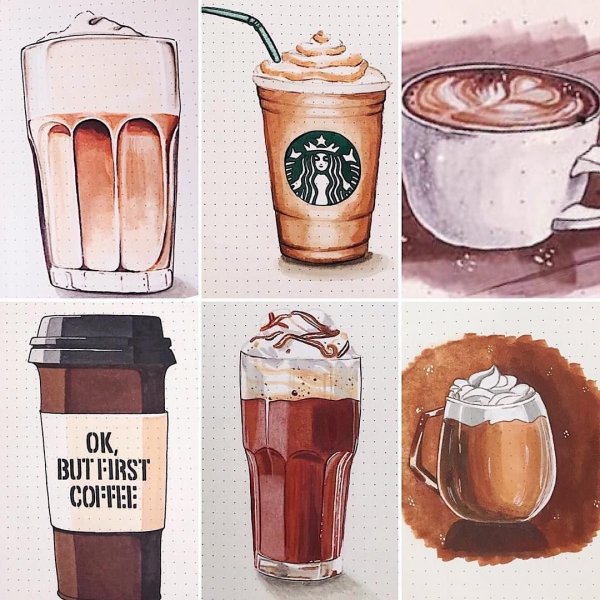 Коктейль маркерами для скетчинга