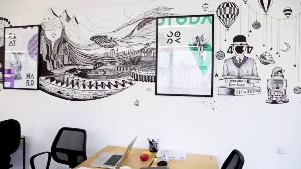 Роспись стен в стиле игр