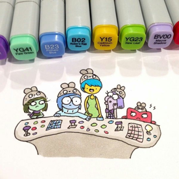 Стикеры маркерами