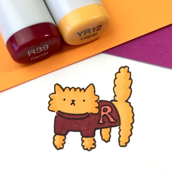 Наклейки фломастерами