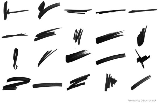 Маркерные кисти фотошоп