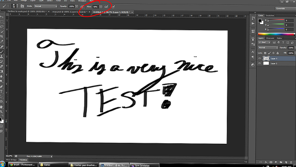 Кисть с обводкой фотошоп