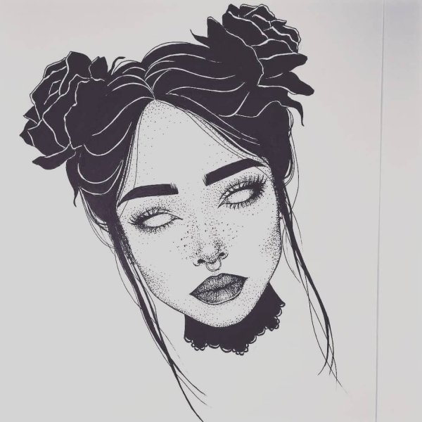 Черно белые рисунки