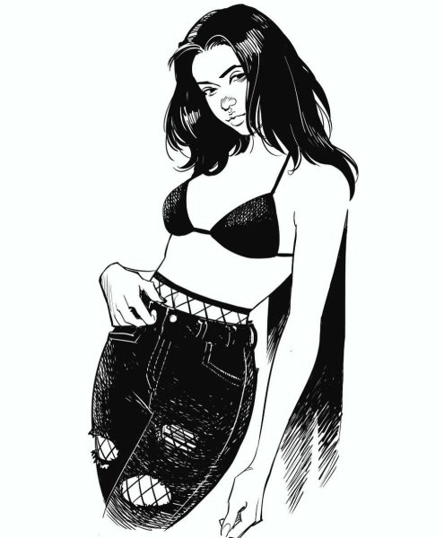 Девушка рисунок