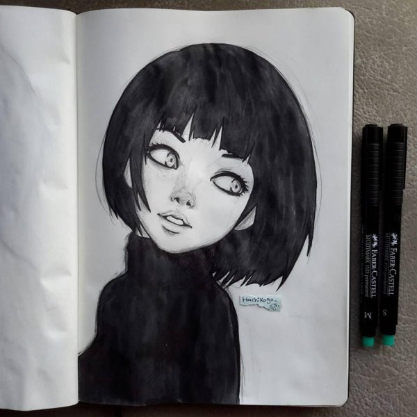 Рисунки в скетчбуке