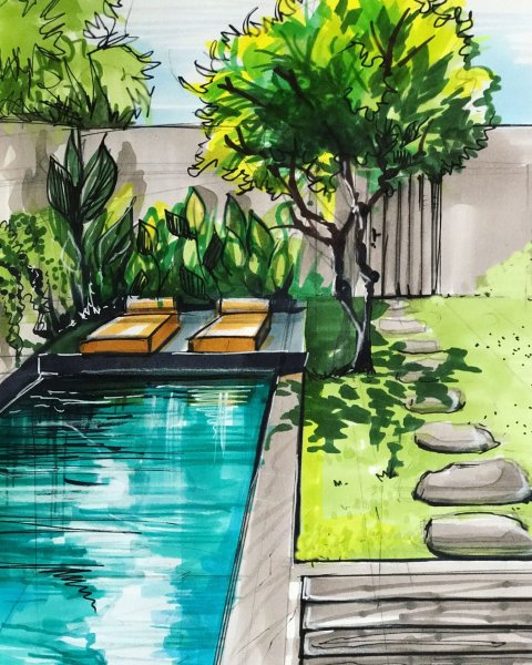 Ландшафтный скетчинг