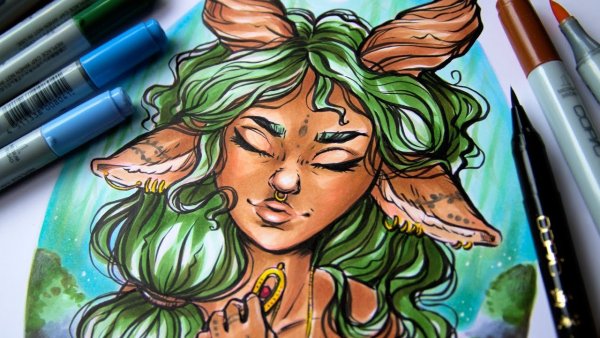 Рисунки для скетчбука маркерами парни