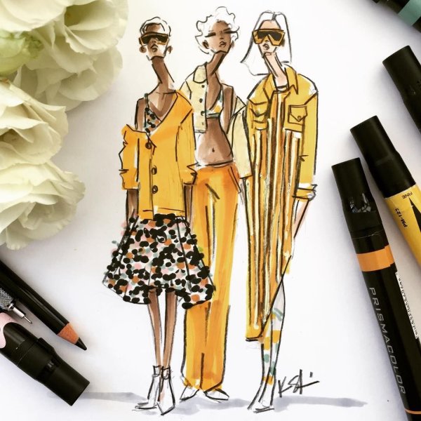 Творческий эскиз одежды