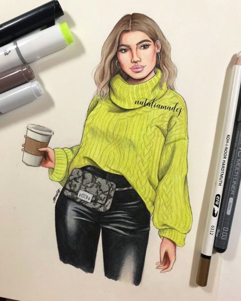 Одежда для женщин маркерами