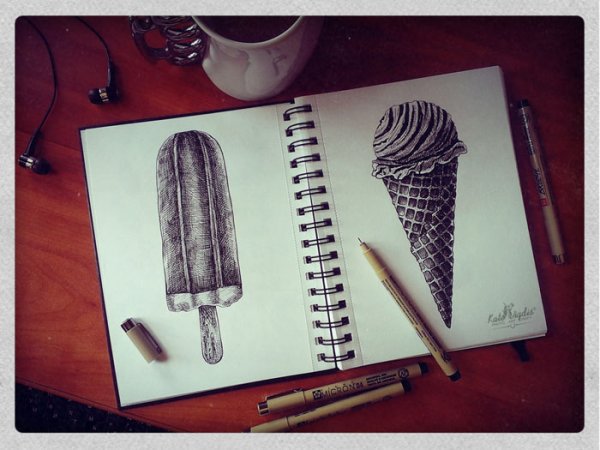 Дракон маркерами