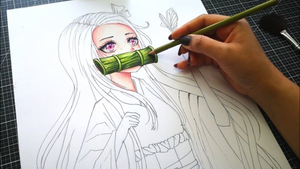 Срисовать аниме Незуко