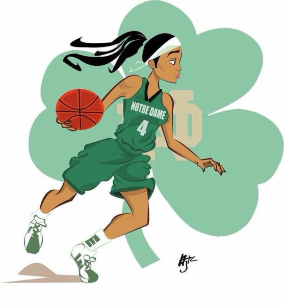Баскетболистка рисунок