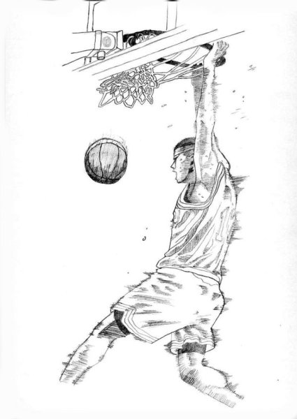 Бросок слэм данк в баскетболе техника