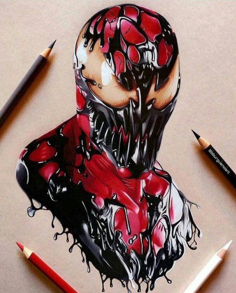 Рисунки Марвел Веном Карнаж