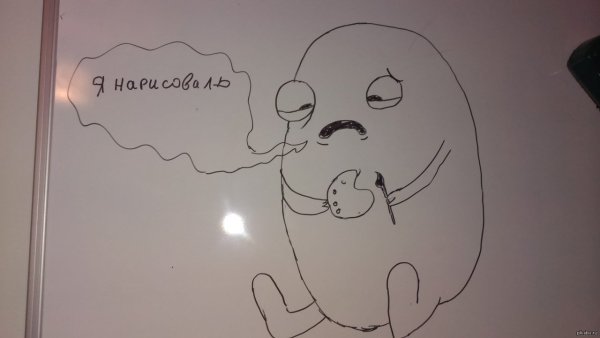 Рисунки на маркерной доске