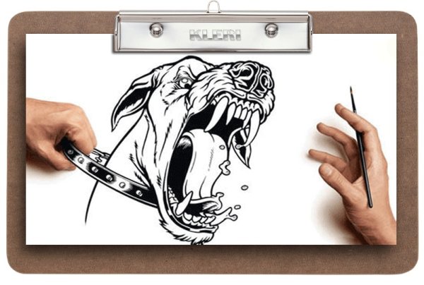 Животные маркером черным