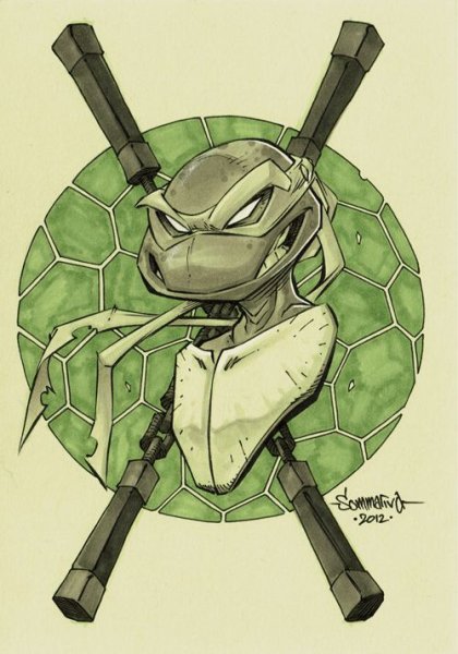 TMNT 2007 рисовка