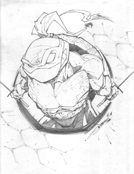 Черепашки ниндзя рисунок