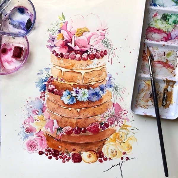 Тортик для скетчбука