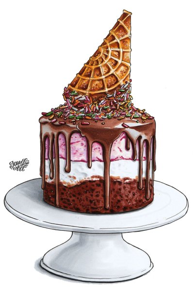 Пирожные для рисования