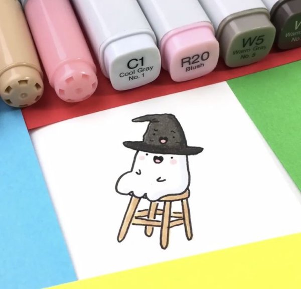 Карточки для рисования маркерами