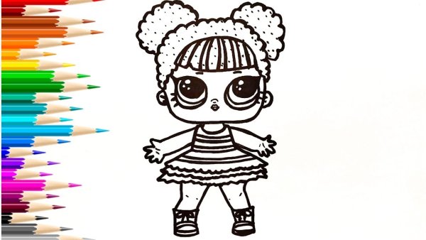 Кукла ЛОЛ рисовашка