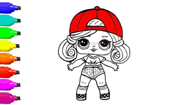Кукла ЛОЛ рисовашка