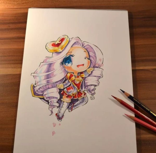 Рисунки акварельными карандашами аниме