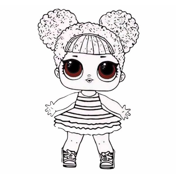 Разукрашка ЛОЛ Queen Bee