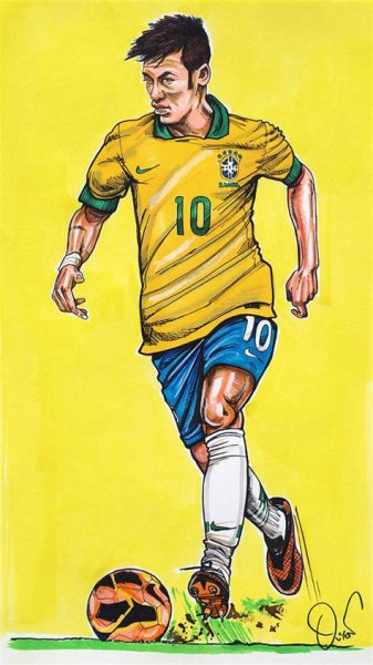 Футболист рисунок