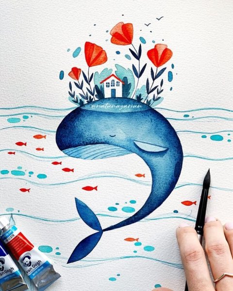 Акварельные иллюстрации