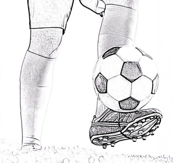 Рисунки для срисовки футбол