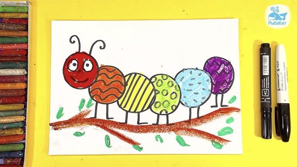 Рисунок фломастерами для детей