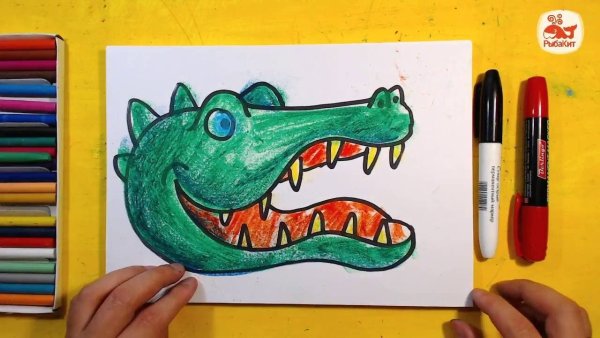 Рыба кит папа рисует