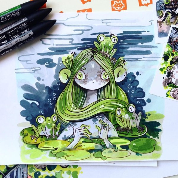 Idiotstile лягушки