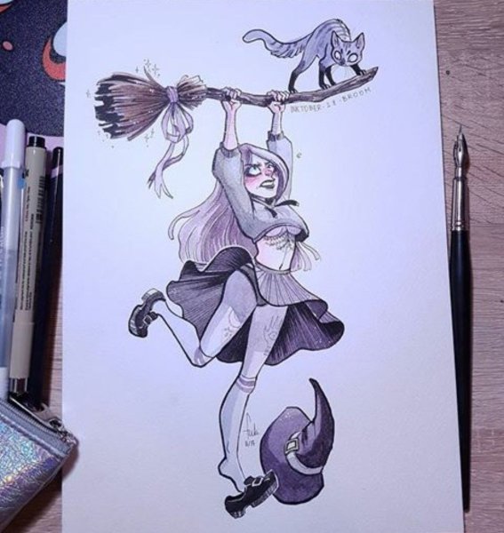 Ведьмочки для скетчбука