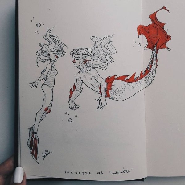 Необычные существа скетчбук