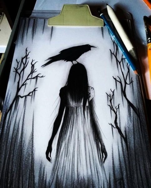 Идеи для рисования жуткие