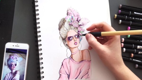 Стили рисования маркерами