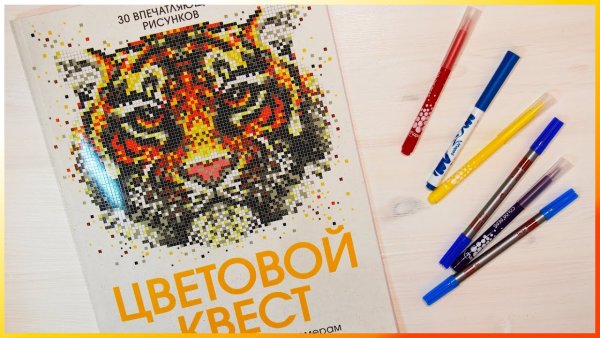 Рисунки фломастерами по номерам