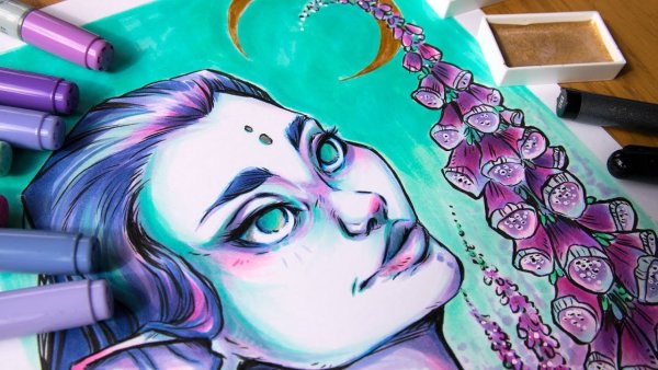 Рисование маркерами для детей