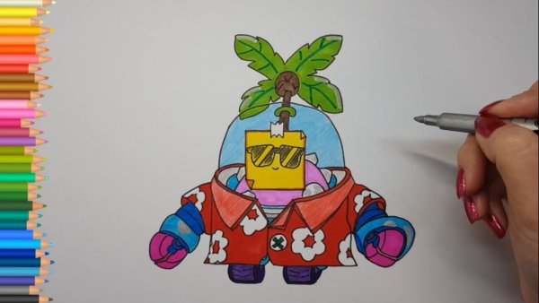 БРАВЛ рисунок фломастерами