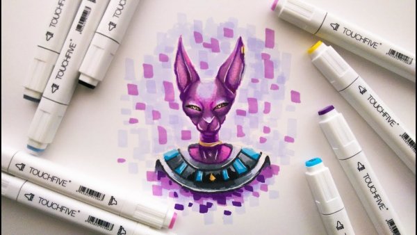 Кофе скетч маркерами