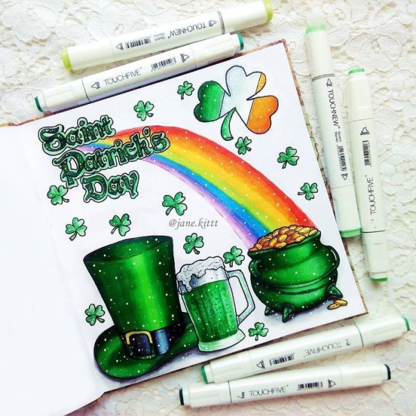 Карточки для рисования маркерами