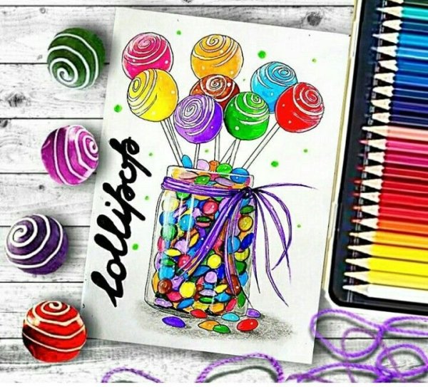 Рисунки на др маркерами